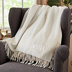 Lightweight Embroidered Throw